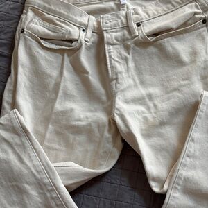 Frame mens Cream Denim Jeans